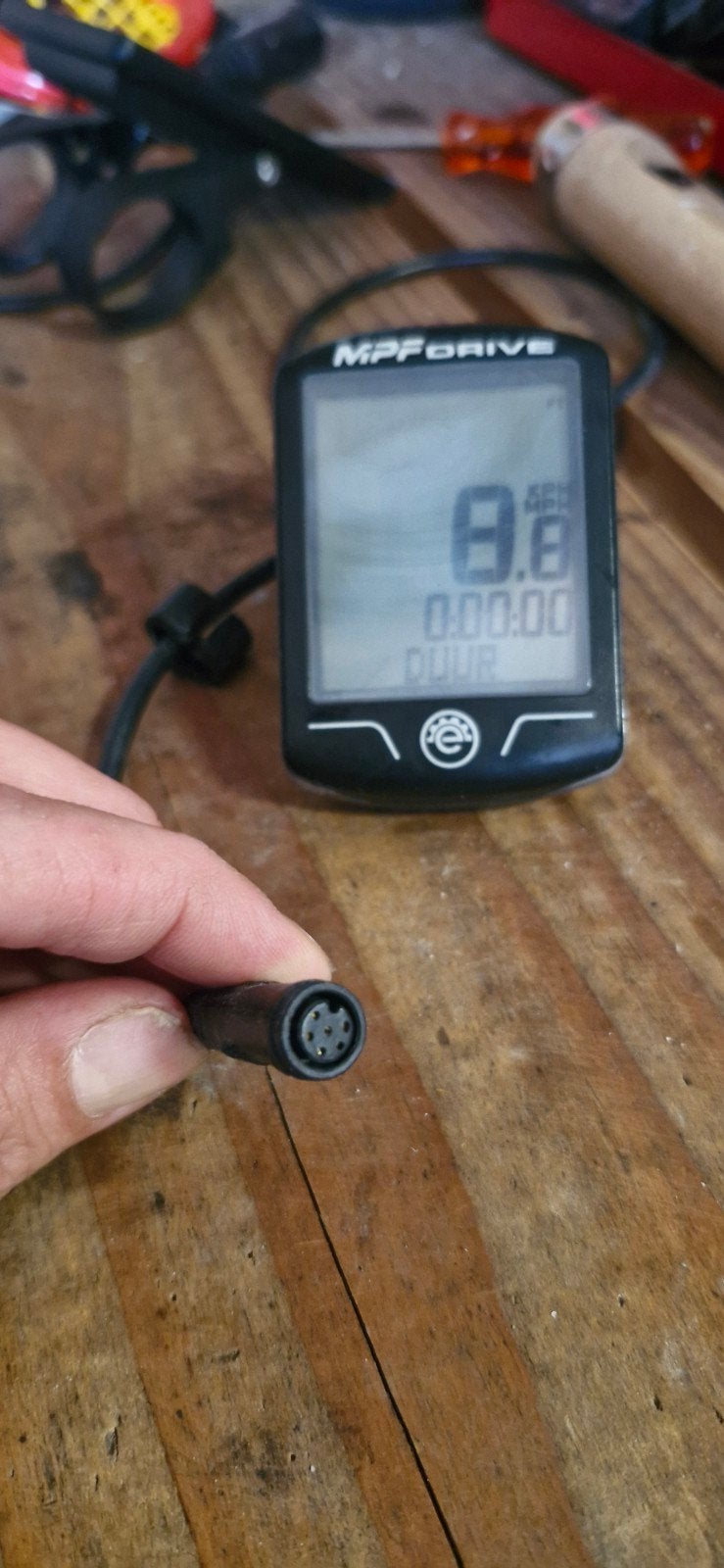MPF Drive Display voor Stella fiets, Fietsen en Brommers, Ophalen, Snelheidssensor, Gebruikt