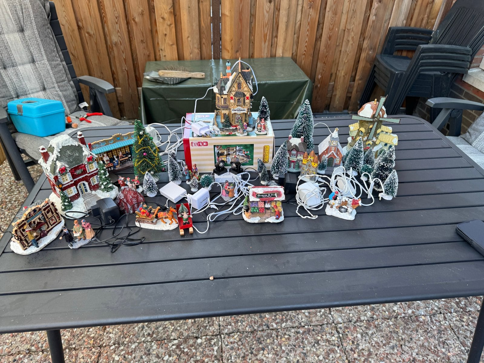 Div kerst huisjes en klein spul, Diversen, Kerst, Ophalen of Verzenden