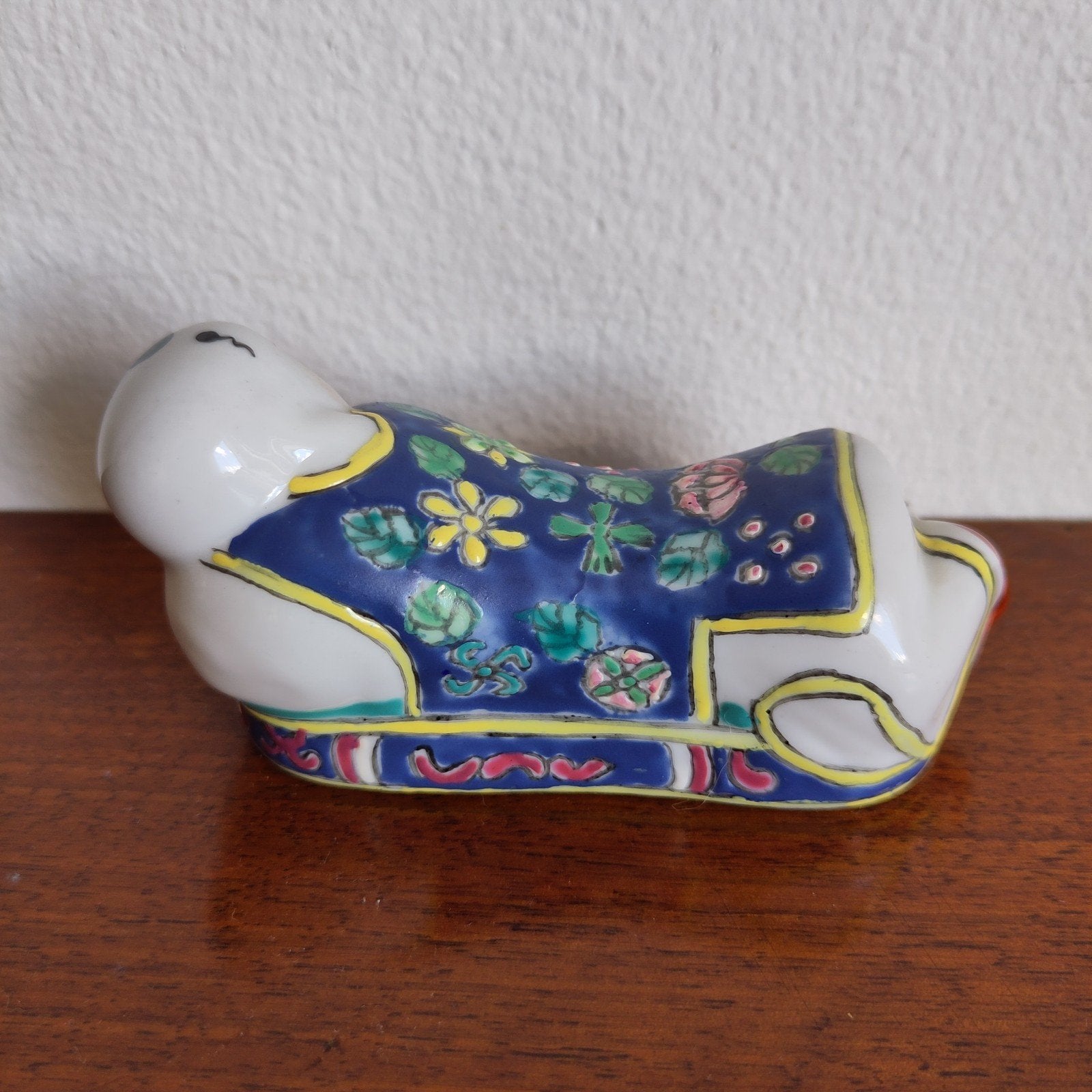 Chinees beeldje liggend kind - miniatuur hoofdsteun 'zotje'j, Ophalen of Verzenden, Zo goed als nieuw, Overige typen