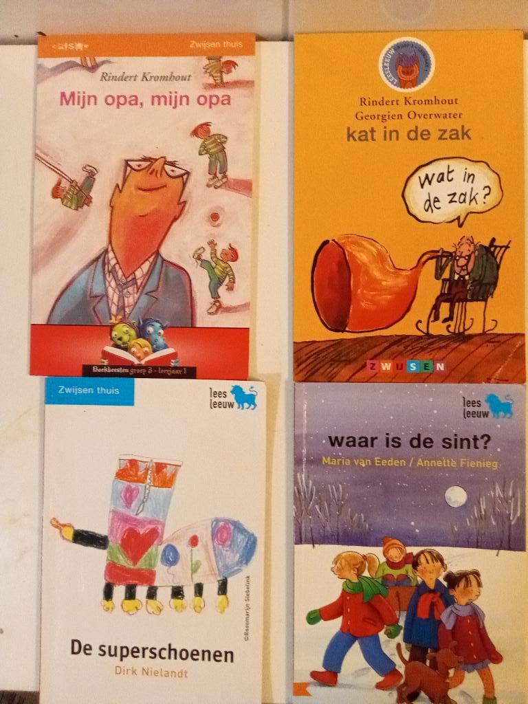 4 Leesleeuw boekjes Groep 3 Zwijsen O.a. Rindert Kromhout, Fictie algemeen, Ophalen of Verzenden, Zo goed als nieuw, Oa Dirk Nielandt, Maria van Eeden, Annette Fienieg