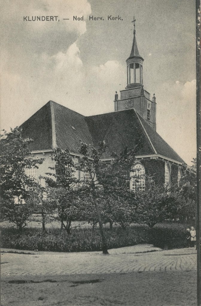 Klundert Ned.Herv.Kerk., Verzenden, 1920 tot 1940, Ongelopen, Noord-Brabant