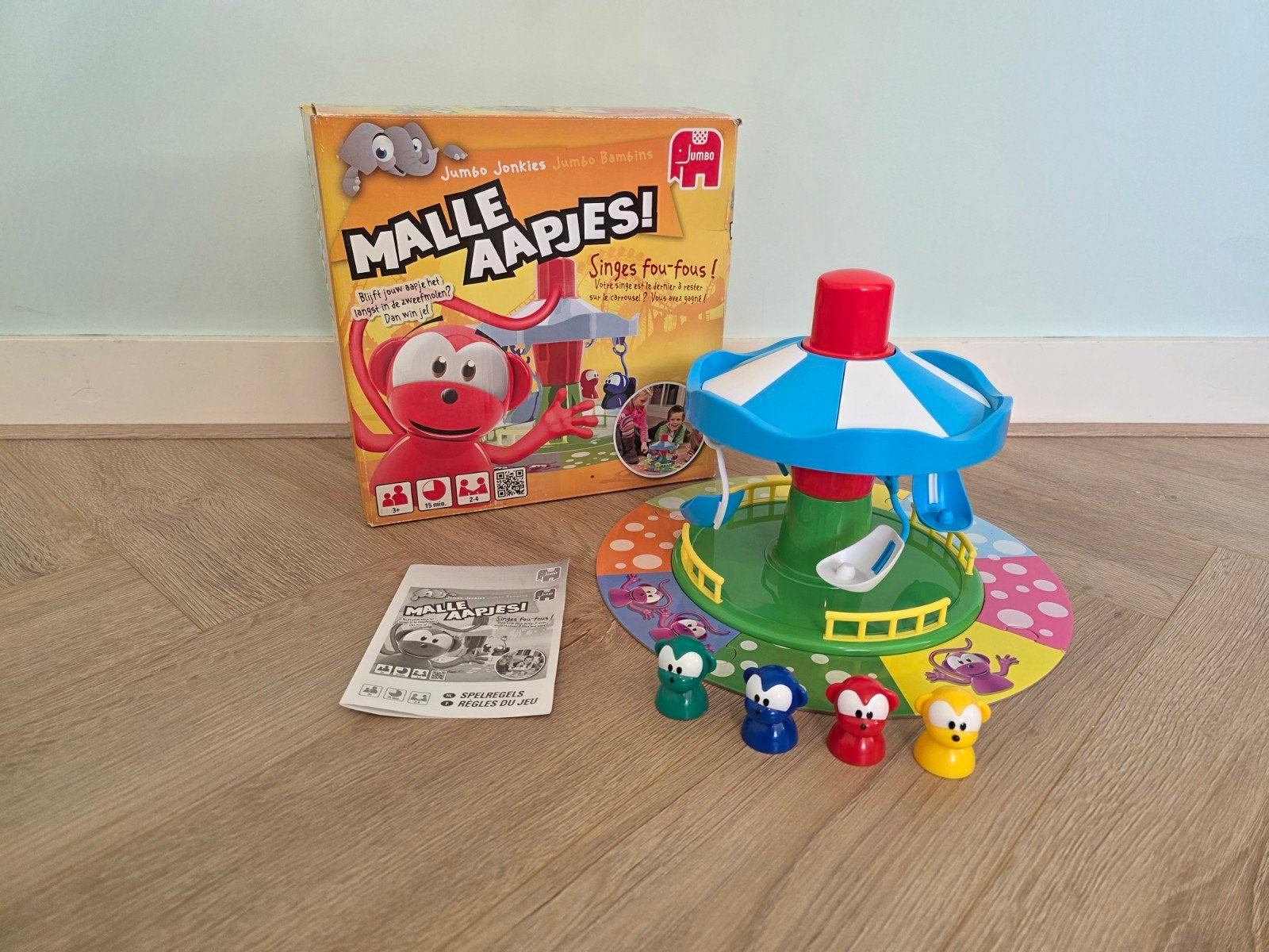 Jumbo Malle Aapjes! Gezelschapsspel, Hobby en Vrije tijd, Drie of vier spelers, Ophalen of Verzenden, Zo goed als nieuw, Jumbo
