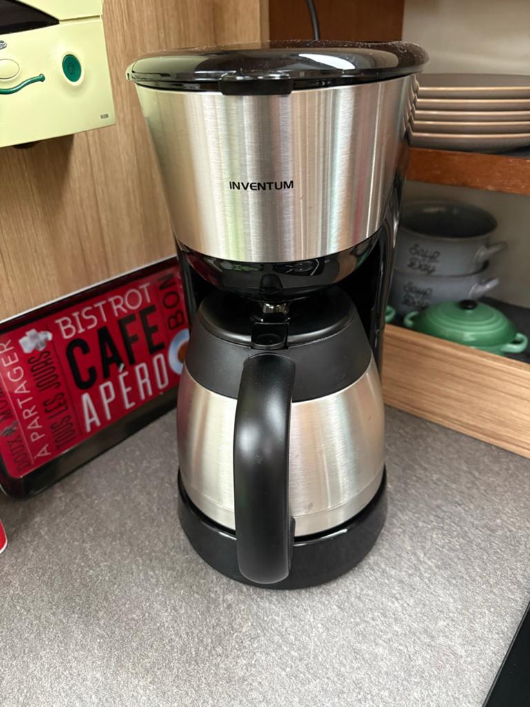 Inventum Koffiezetapparaat met Thermoskan, 10 kopjes of meer, Gemalen koffie, Ophalen of Verzenden, Koffiemachine