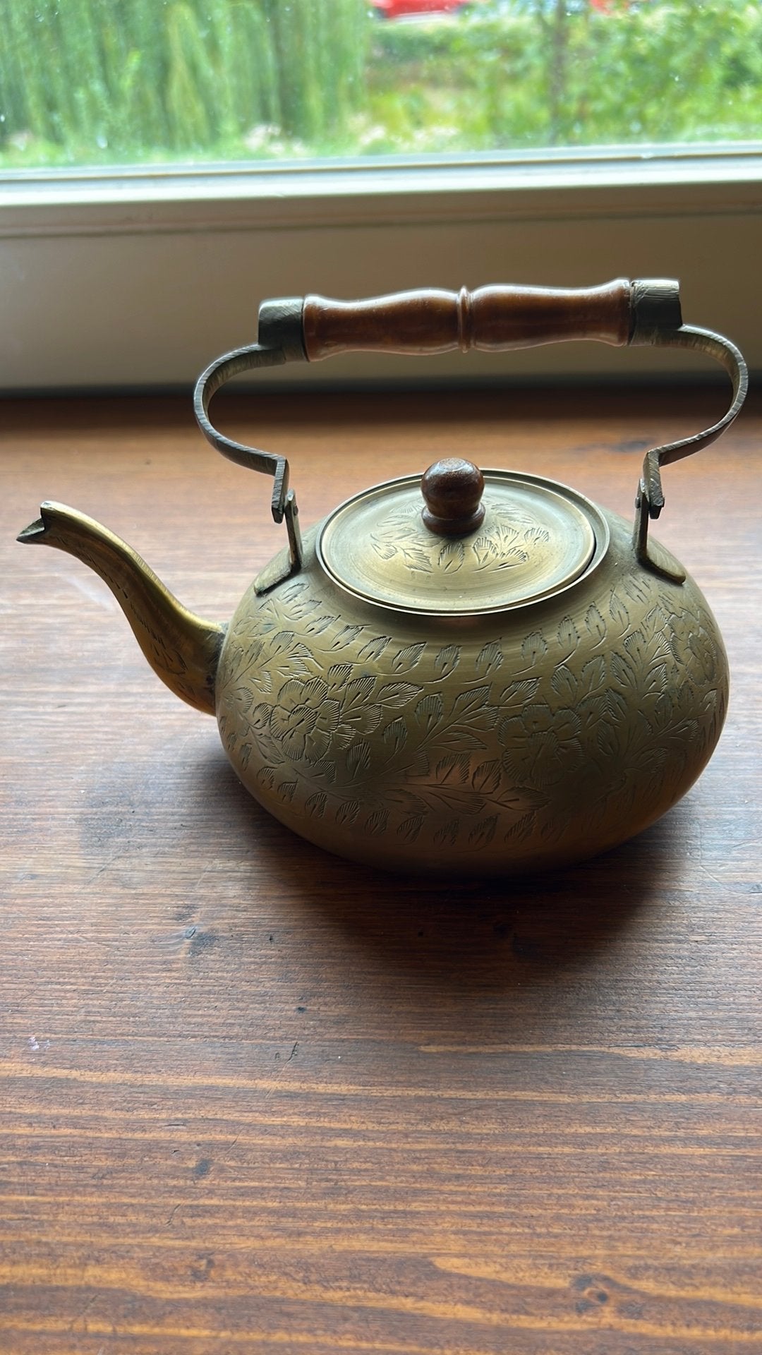 Theepot India jaren 60 - 70, Antiek en Kunst, Antiek | Koper en Brons, Ophalen of Verzenden, Brons