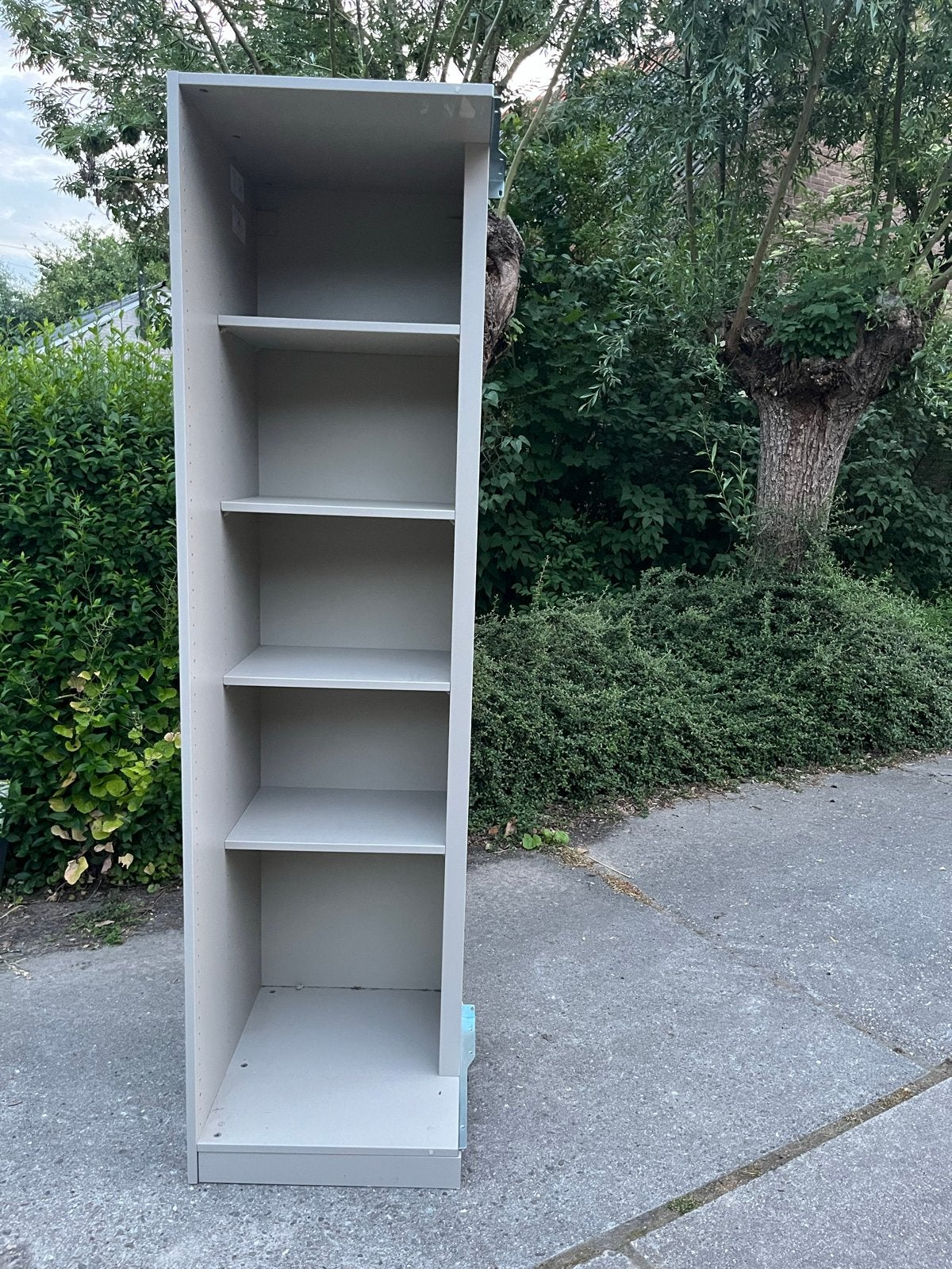 IKEA PAX Hoekelement 58x58x201 met 4 planken, grijsbeige, Ophalen, Met plank(en), 200 cm of meer, 50 tot 100 cm