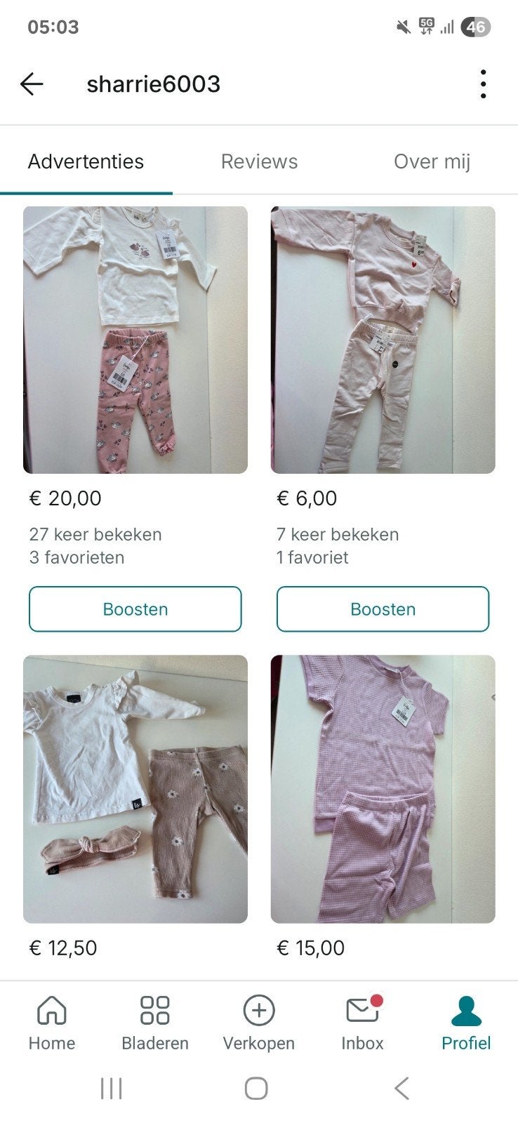 Gezocht opkoper vinted, Ophalen of Verzenden, Zo goed als nieuw, Overige maten