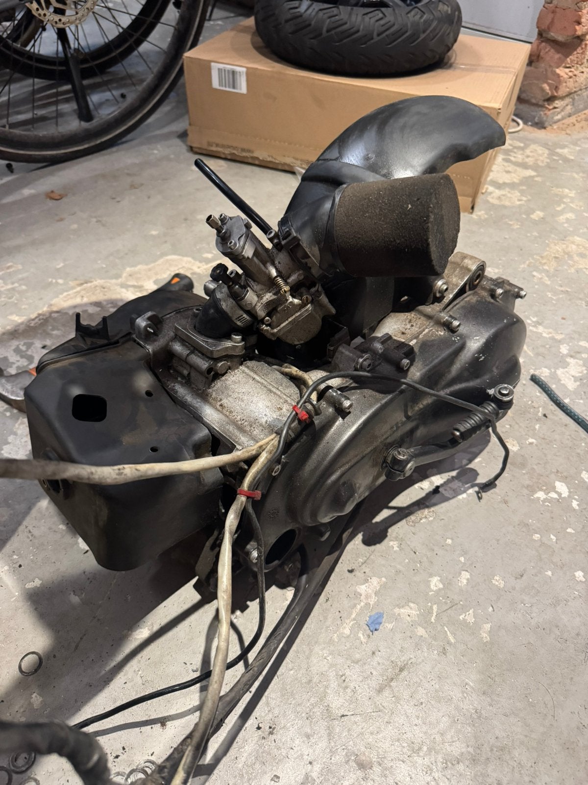 Piaggio 70cc blok, Fietsen en Brommers, Brommeronderdelen | Scooters, Zo goed als nieuw, Piaggio, Blok, Ophalen