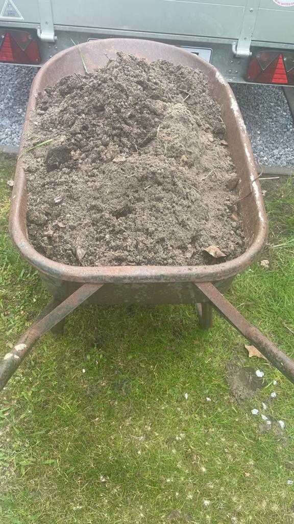Zwart zand, inhoud 1 kruiwagen, Ophalen, Tuinaarde