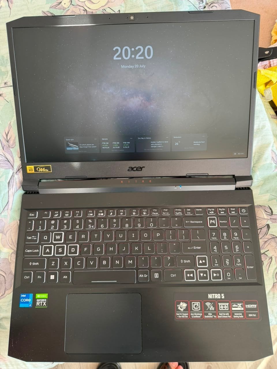 Acer Nitro 5 Gaming Laptop - Rtx 3070, Ophalen, Gebruikt, Met videokaart, Qwerty