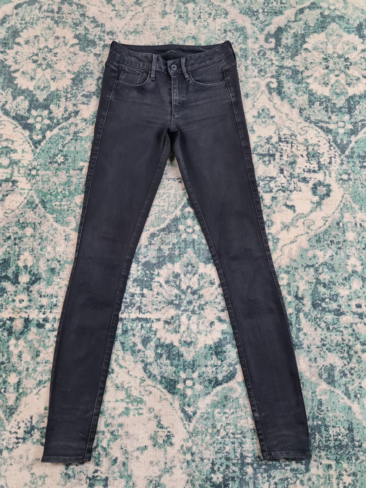 G-star 3301 lynn D-mid super skinny W27 L34 Tulsi2734 Mid-ri, Zwart, Ophalen of Verzenden, W27 (confectie 34) of kleiner, G-STAR RAW