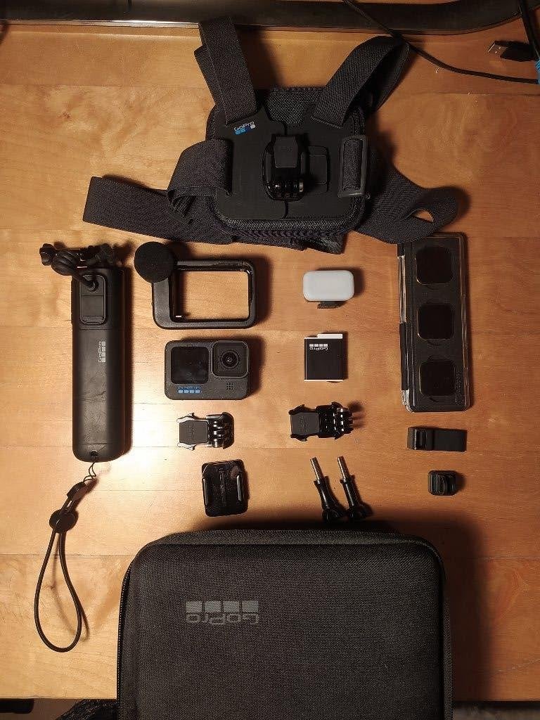 GoPro HERO12 Creator Edition + Accessories., Audio, Tv en Foto, Ophalen, Gebruikt, GoPro