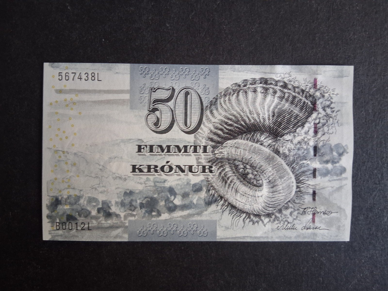50 kronur Faeröer unc 2001, Ophalen of Verzenden, Overige landen, Los biljet