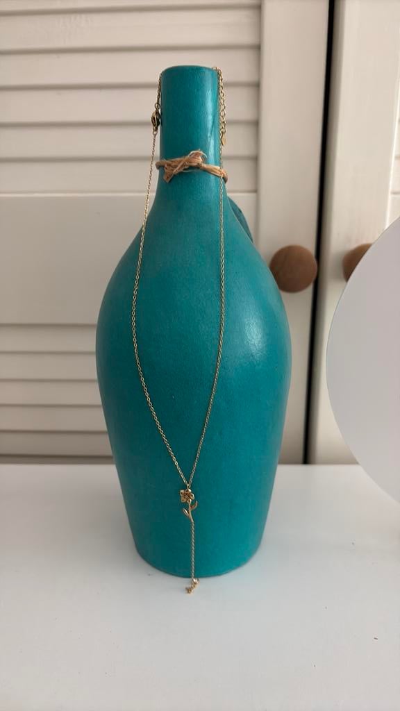 Geboorteketting Februari my Jewellery ( bloem), Ophalen of Verzenden, Zo goed als nieuw, Goud, Overige materialen
