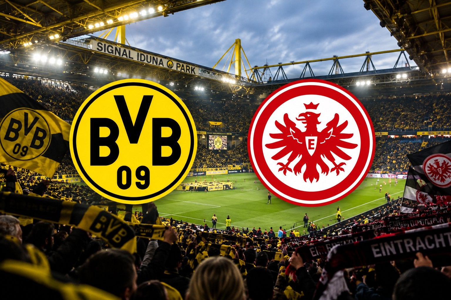 Borussia Dortmund - Eintracht Frankfurt | 24-10 18:30, Twee personen, Maart