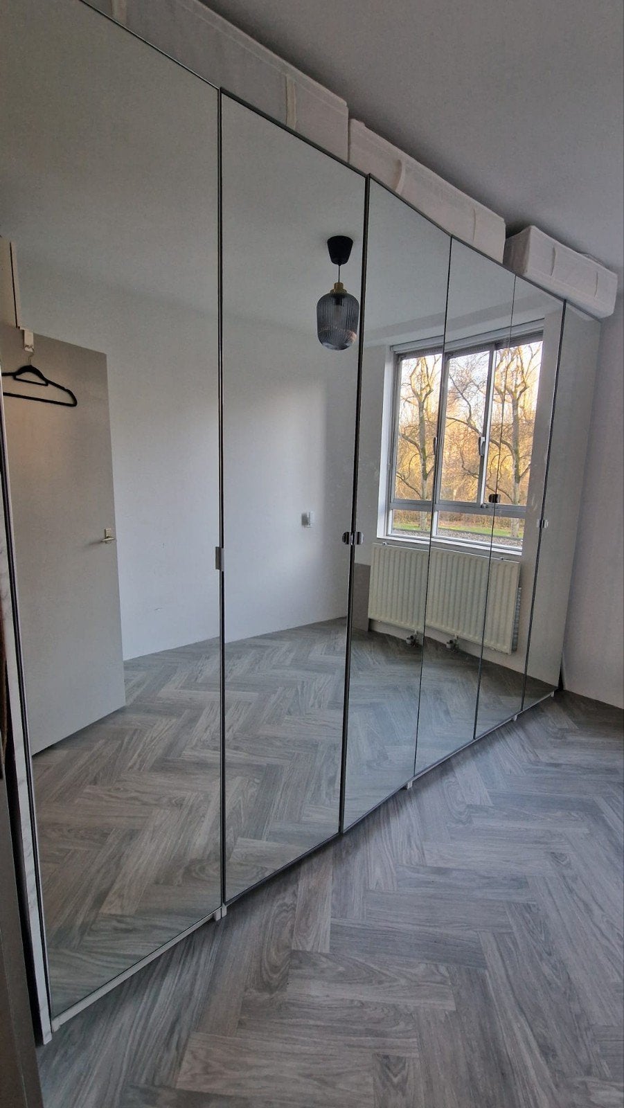 5x IKEA VIKEDAL spiegeldeur 50x229 cm, Ophalen, 200 cm of meer, Modern, Functioneel, 50 tot 100 cm