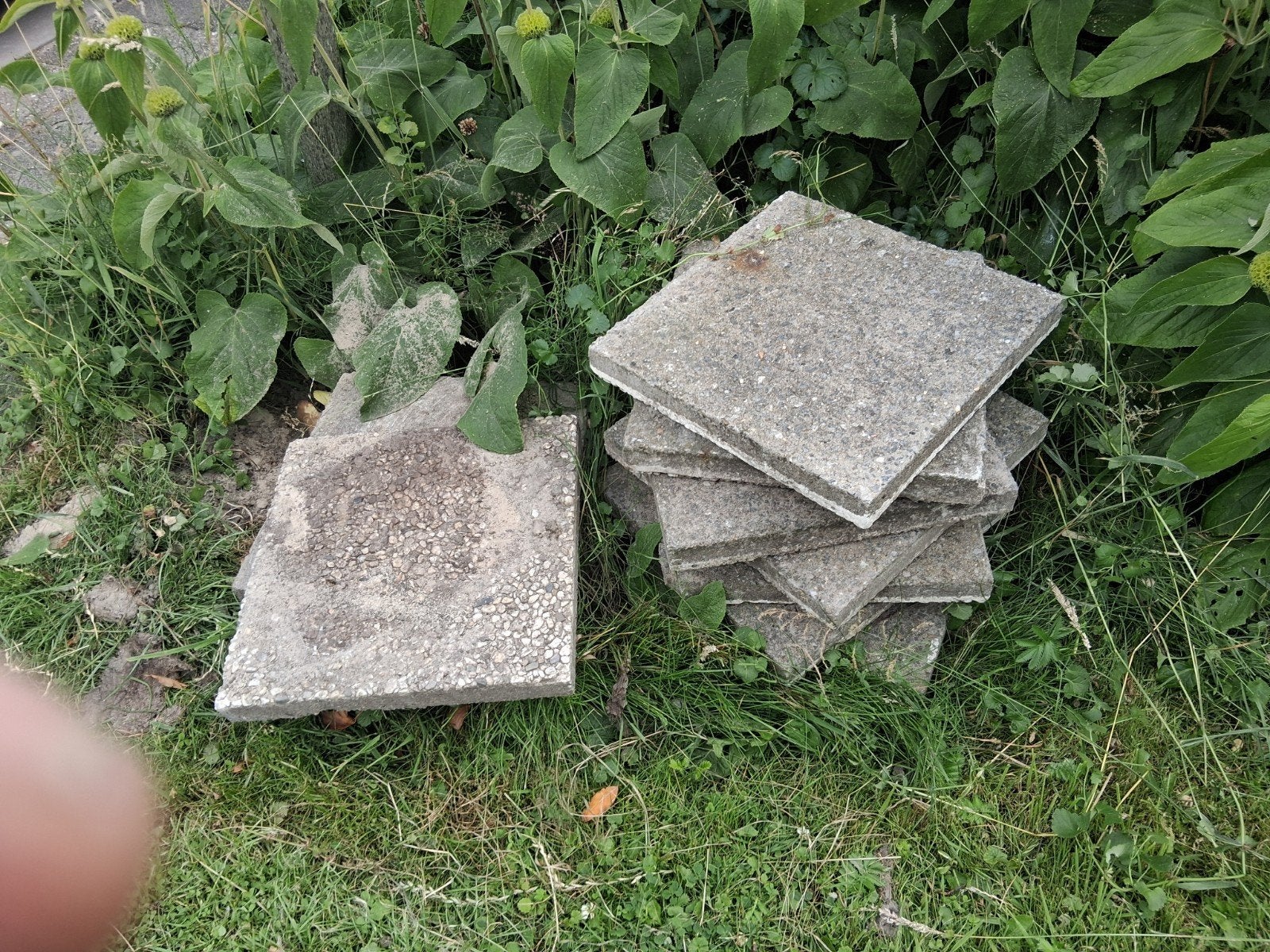 Betontegels 40 x 40 cm 5 cm dik, Ophalen of Verzenden, Gebruikt, Beton, Terrastegels