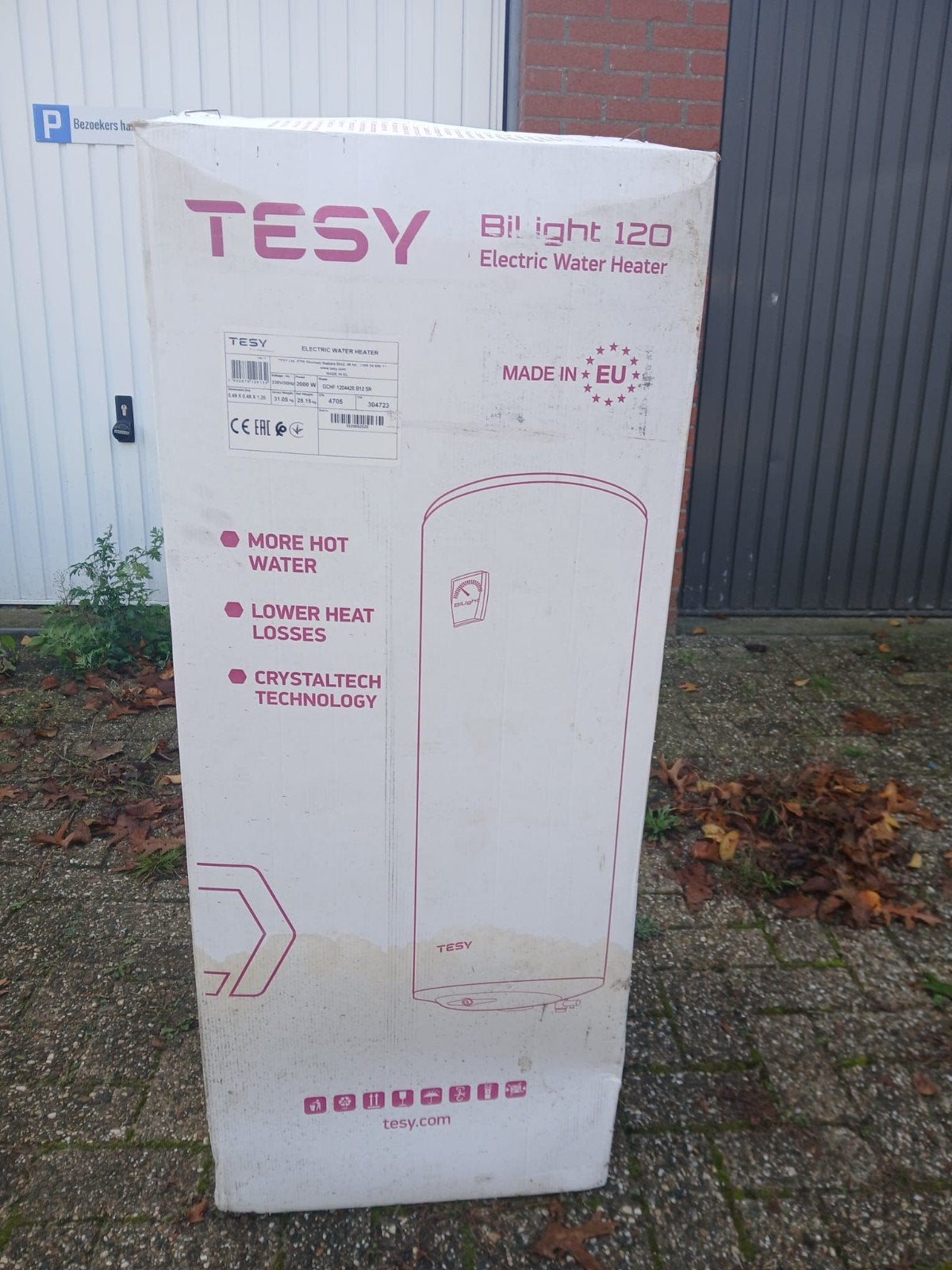 Nieuwe TESY Elektrische Boiler 120L - Efficiënt en Compact, 100 liter of meer, Nieuw, Minder dan 3 jaar oud, Boiler