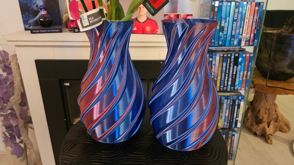 Intratuin 3D vazen! Singapore! Blauw/paars., Ophalen of Verzenden, Nieuw, Blauw