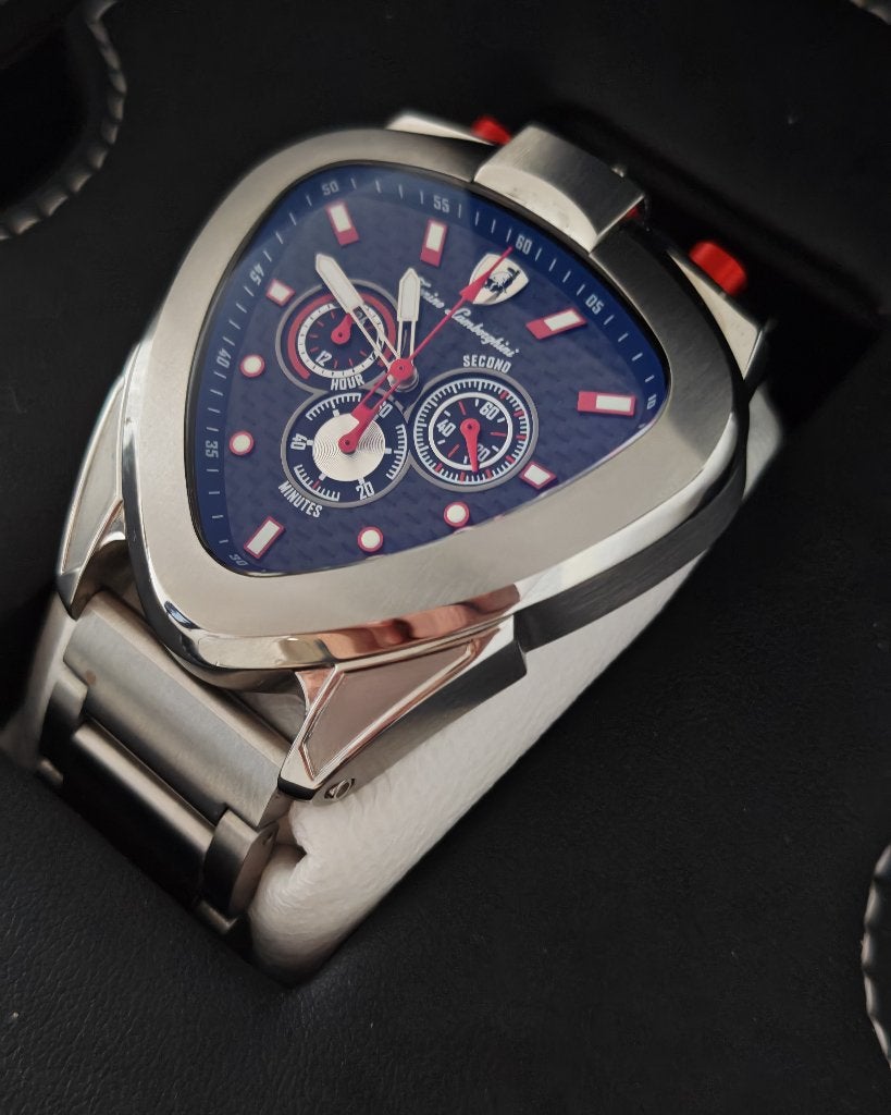 Tonino Lamborghini Spyder 12 H Chronograaf - NIEUW, Overige merken, Staal, Staal, Polshorloge