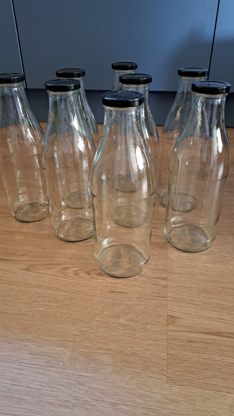 12 flessen voor inmaken 1 liter per fles, Ophalen, Zo goed als nieuw, Glas, Pot, Bus of Blik