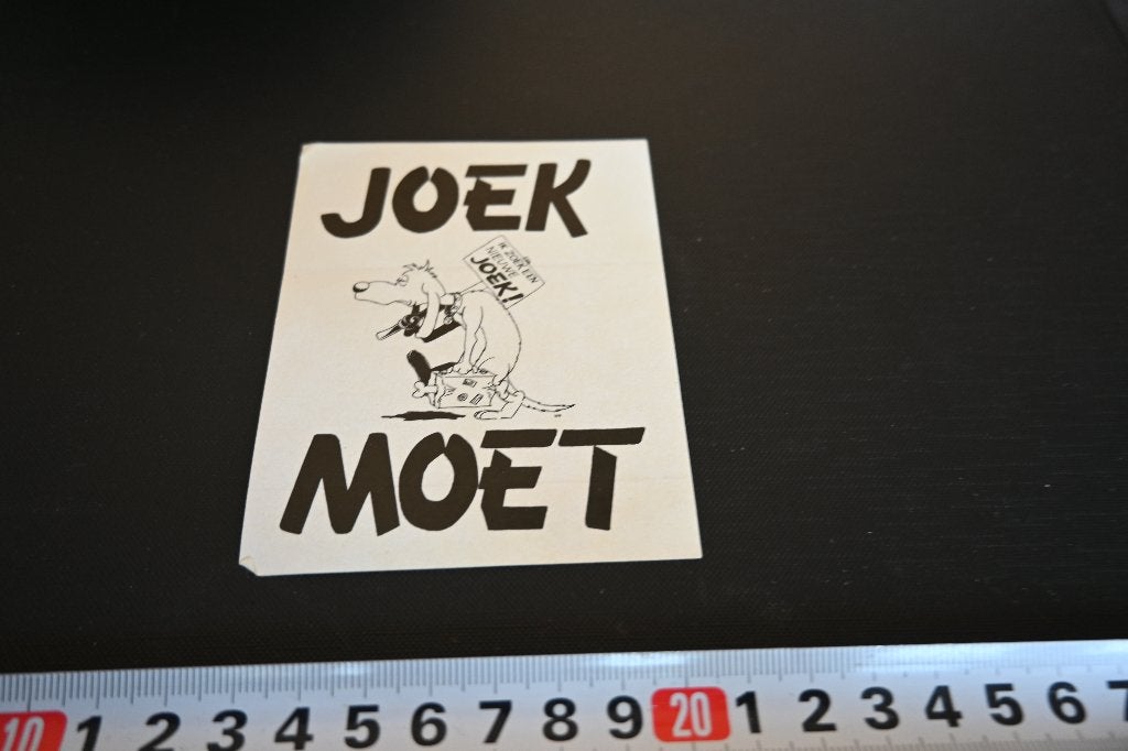 sticker joek moet strip hond hoek een nieuwe joek, Ophalen, Zo goed als nieuw