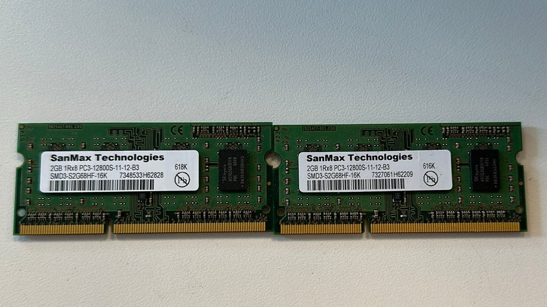 Geheugen 2gb 1Rx8 PC3 12800S-11-12-B3, Ophalen of Verzenden, Zo goed als nieuw, DDR3, Desktop