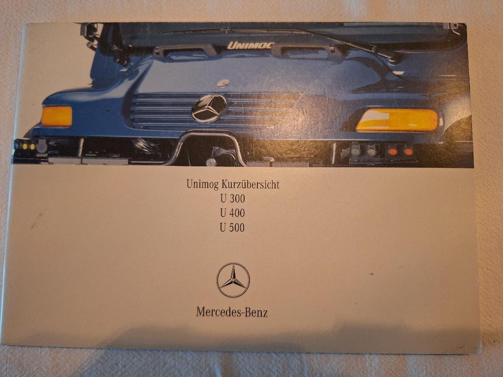 Mercedes Unimog kurzubersicht U300 , U400 en U500 9-2003, Ophalen of Verzenden