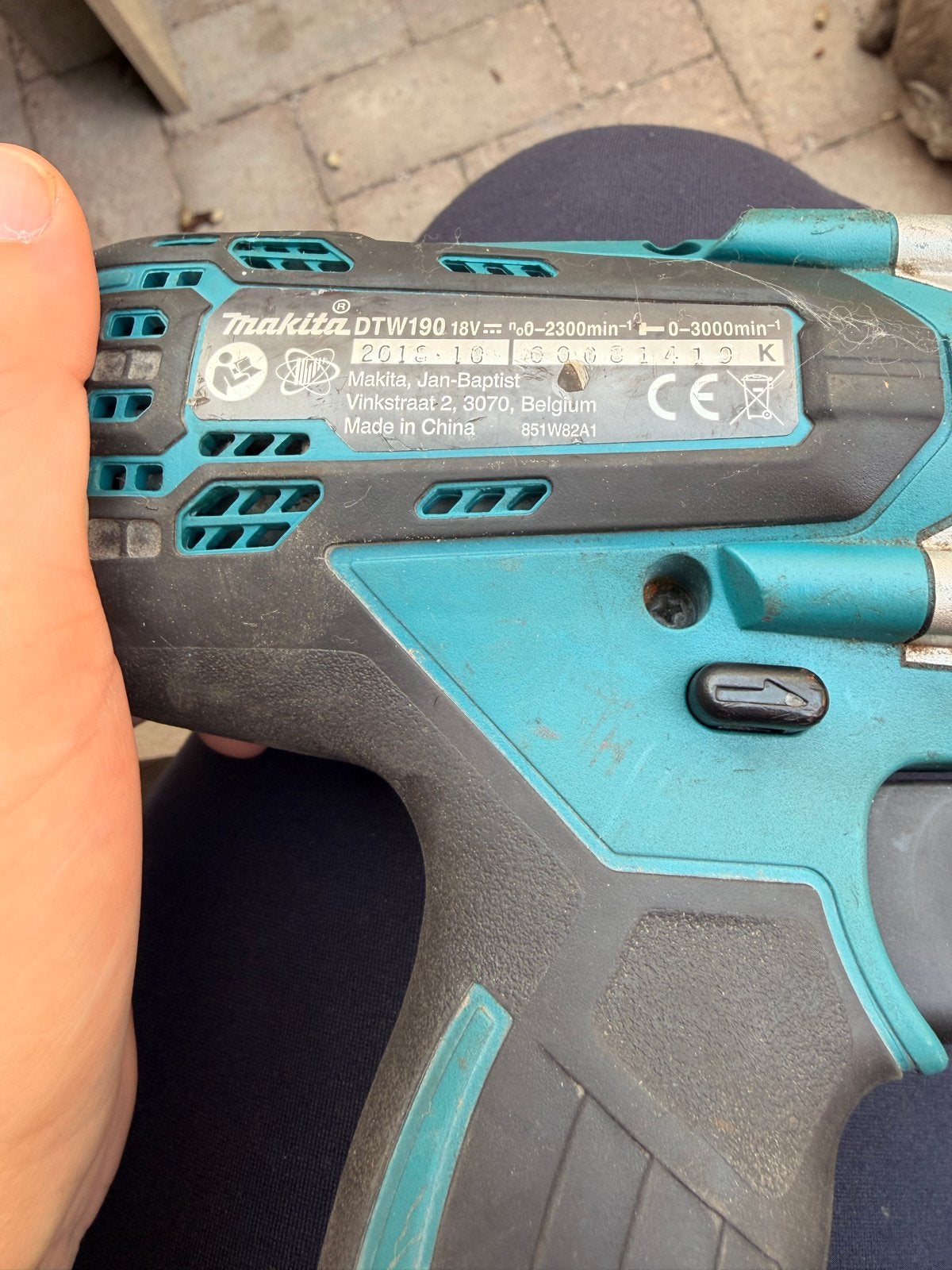 Makita DTW190 Slagmoermachine 18V in M-Box (zonder accu), Doe-het-zelf en Verbouw, Ophalen, Gebruikt, Overige typen, Variabele snelheid