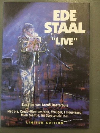 Ede Staal "Live" - Limited Edition DVD  Nieuw, Concert, Nieuw in verpakking, Alle leeftijden, Speciale editie
