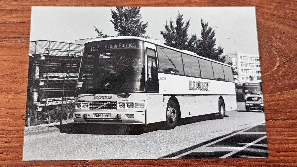 Foto BUS NZH Haarlem 295 Express, Verzamelen, Verzenden, Gebruikt, Bus of Metro, Overige typen