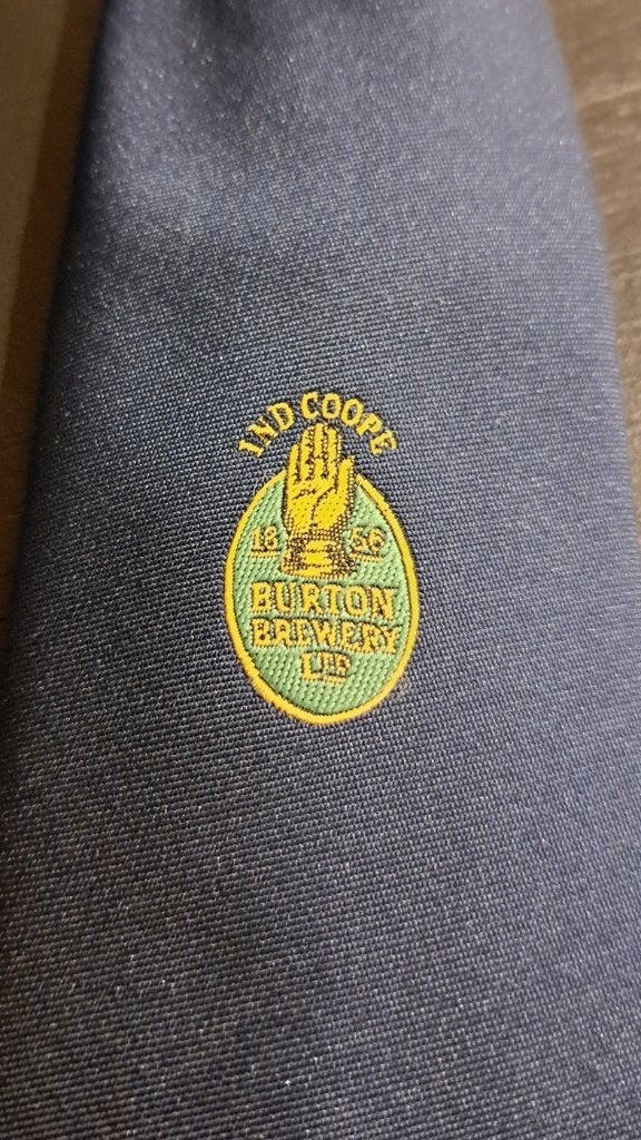 Ind Coop Ltd. 1858 Burton Brewery Ltd. stropdas Bier Brouwer, Verzamelen, Ophalen of Verzenden, Nieuw, Kleding, Overige merken
