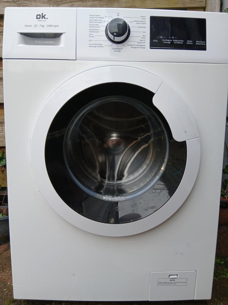 Wasmachine nog vrij nieuw maar manchet (rubber) lekt ietsje, Witgoed en Apparatuur, Wasmachines, Ophalen