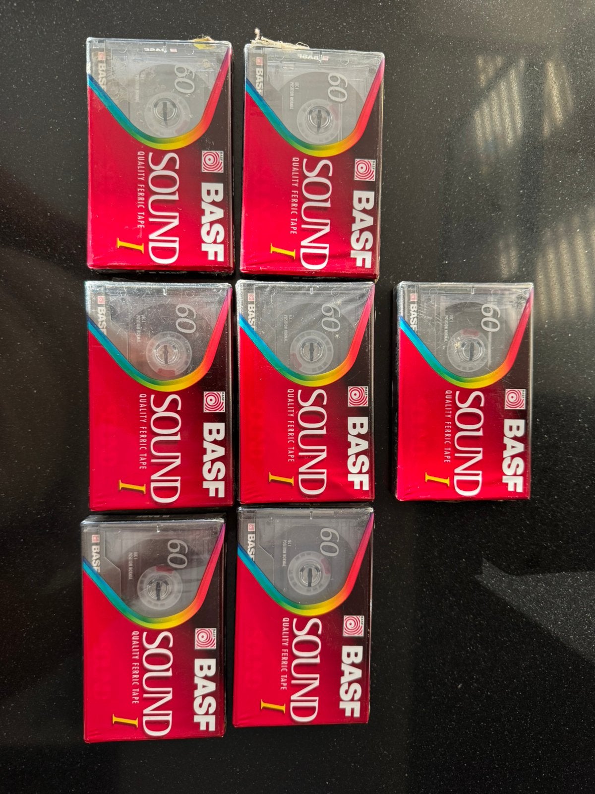 7 nieuwe BASF cassette bandjes 60 min, 2 t/m 25 bandjes, Overige genres, Ophalen of Verzenden, Zo goed als nieuw