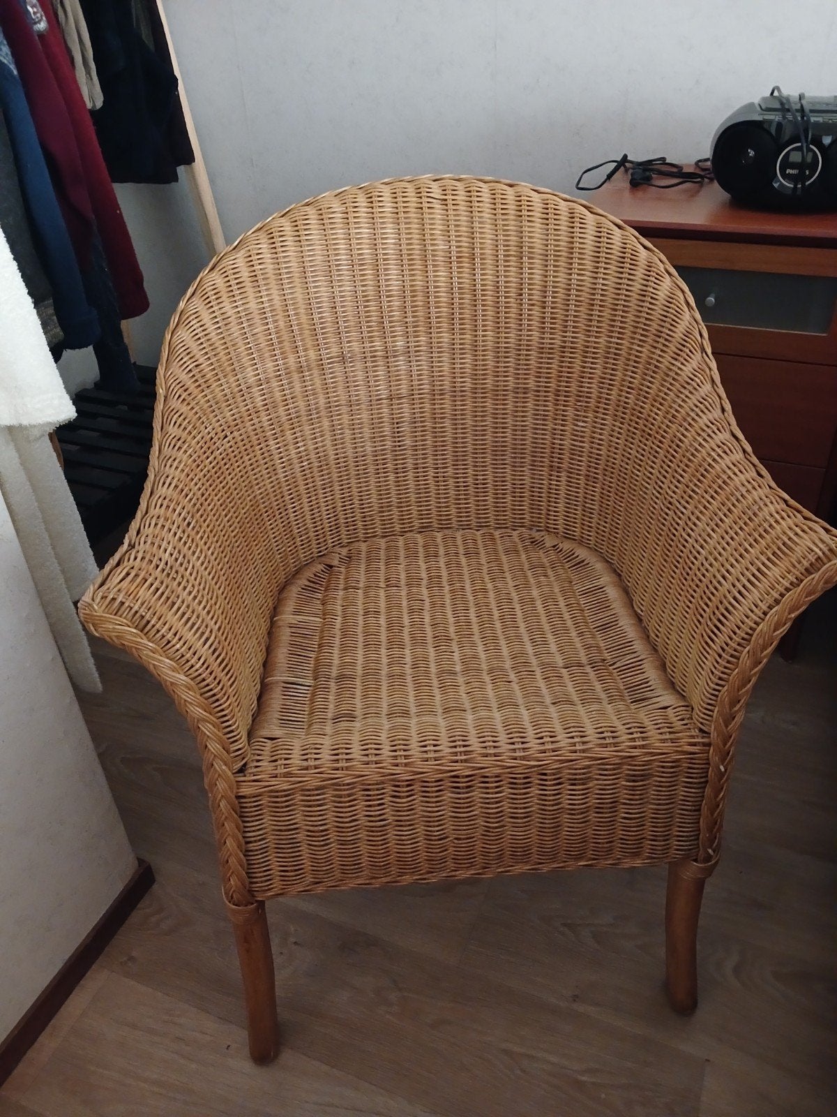 Rotan stoel - Comfortabele en stijlvolle fauteuil, Gebruikt, Overige kleuren, Riet of Rotan, Eén