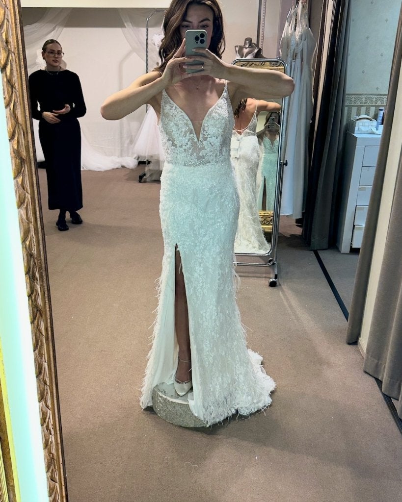 Trouwjurk Demetrios, Stijl: AM51 in maat 36, Ophalen, Trouwjurk, Wit, Nieuw