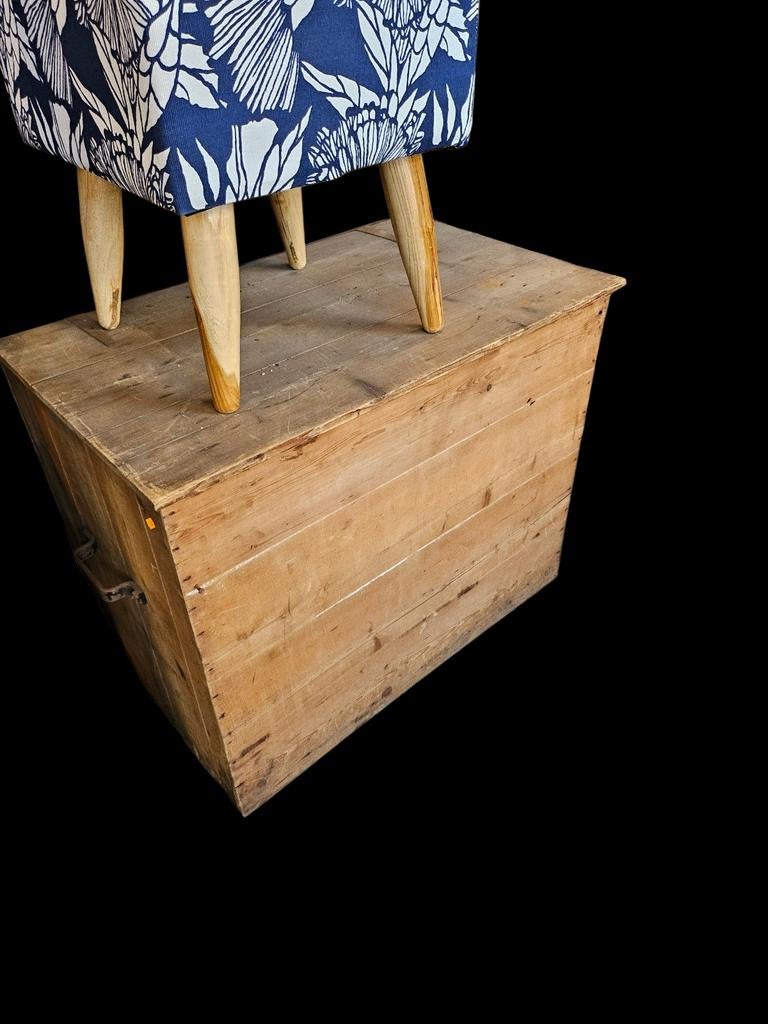 Vintage houten kist - Opbergkist - Decoratief, Ophalen, Gebruikt, 50 tot 100 cm, 50 tot 75 cm