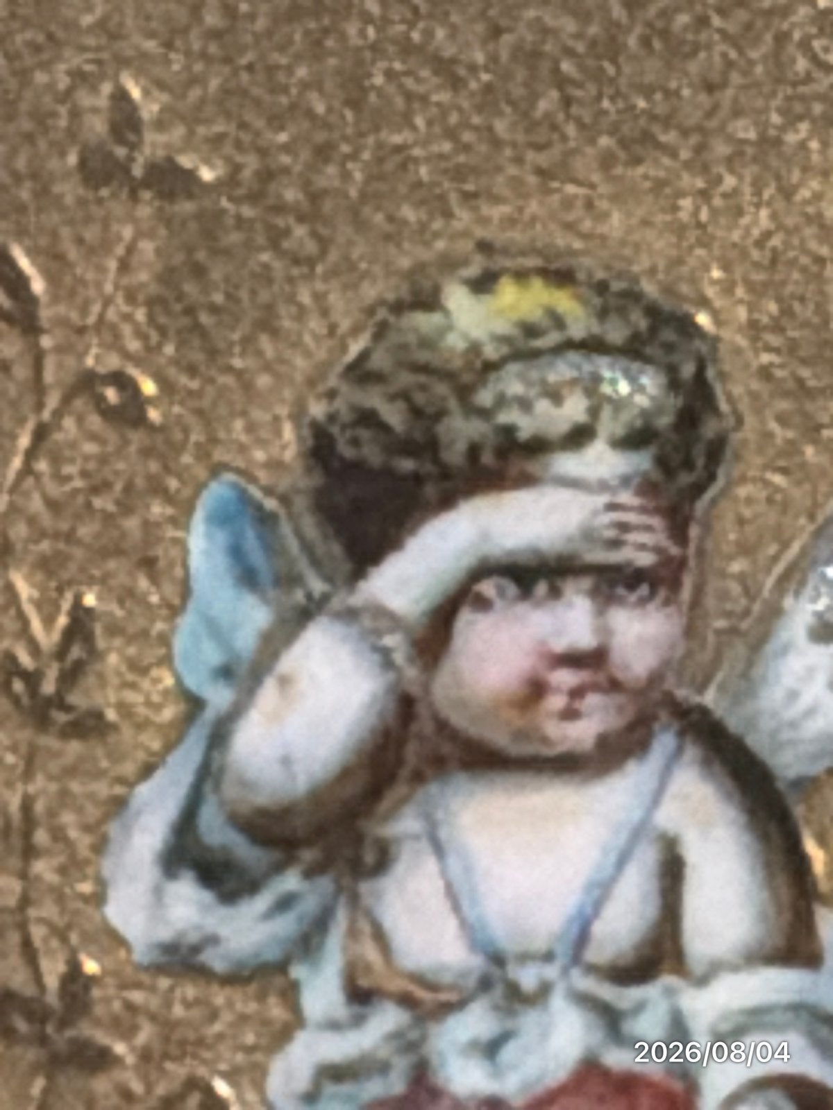 Antieke Franse Emaille Plaquette met Cupido in Doosje, Antiek en Kunst, Verzenden