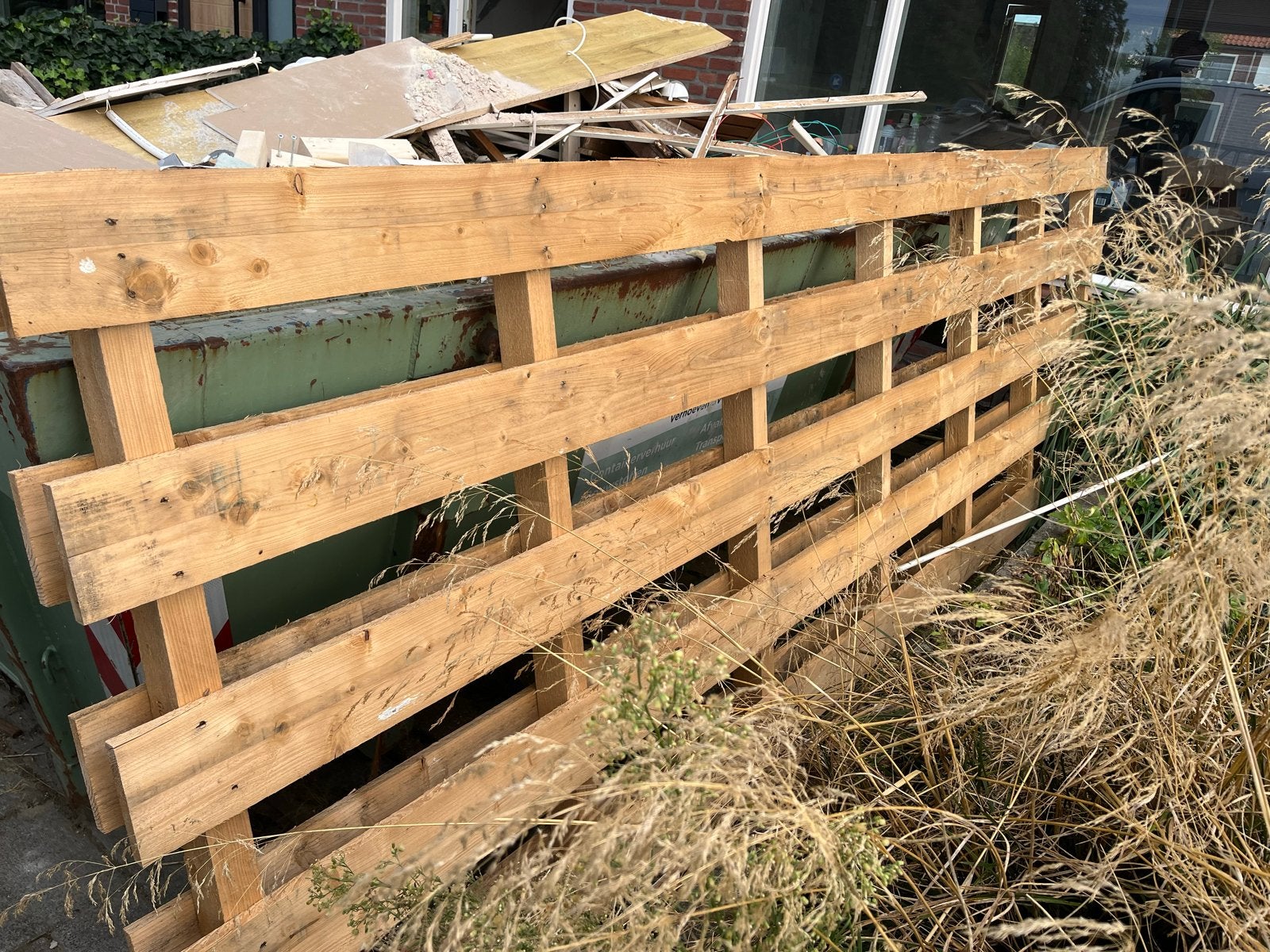 Houten Pallet 360x120 cm - Moet snel weg!, Ophalen, Gebruikt, Overige houtsoorten, Pallet