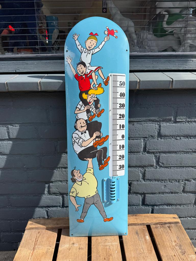 Suske en Wiske thermometer - Vintage buiten thermometer, Gebruiksvoorwerp, ., Ophalen of Verzenden, Zo goed als nieuw
