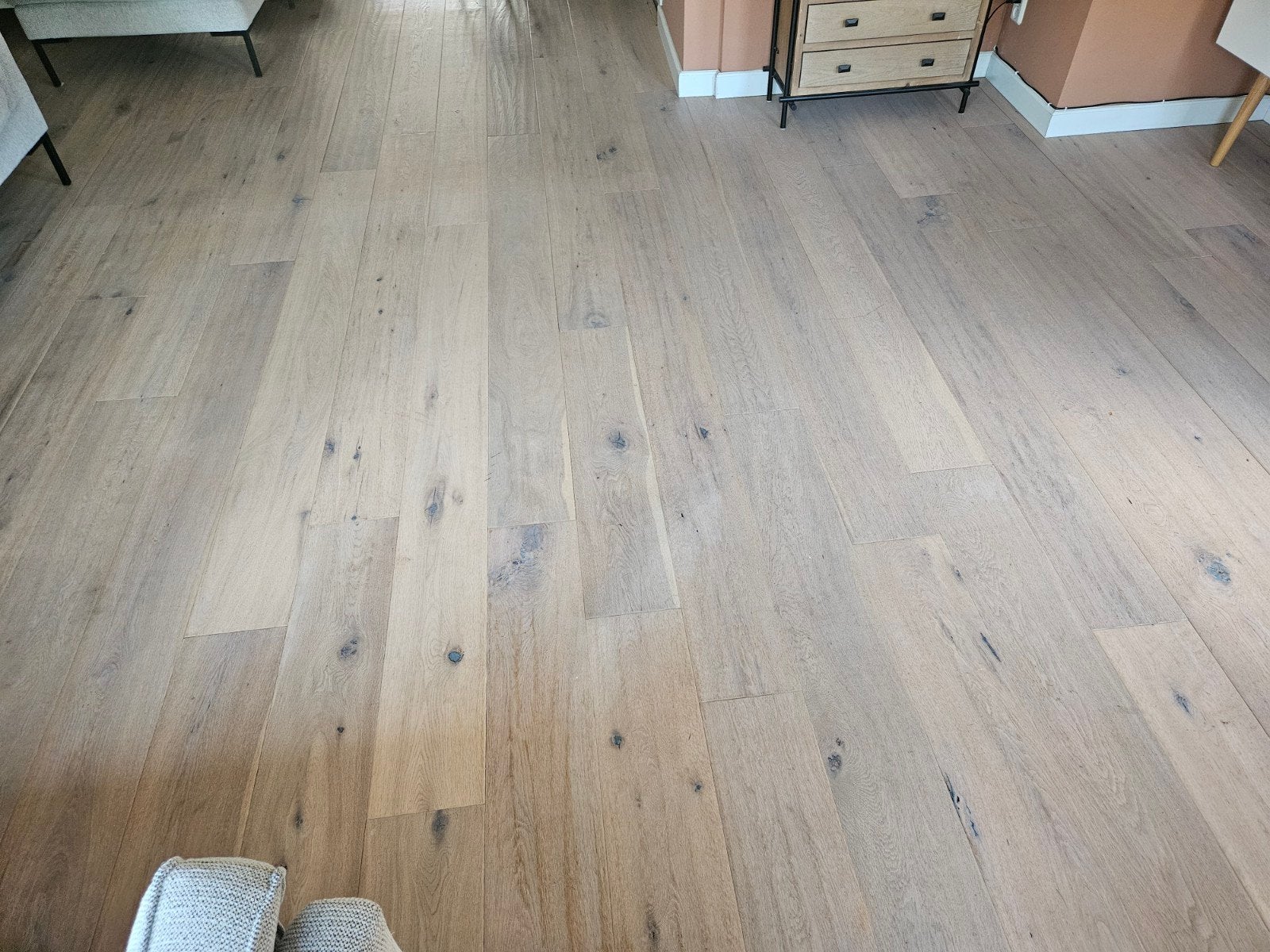 Solidfloor Alaska eikenhouten vloer 45m2, Ophalen, Gebruikt, Vloerdelen of -planken, 10 m² of meer