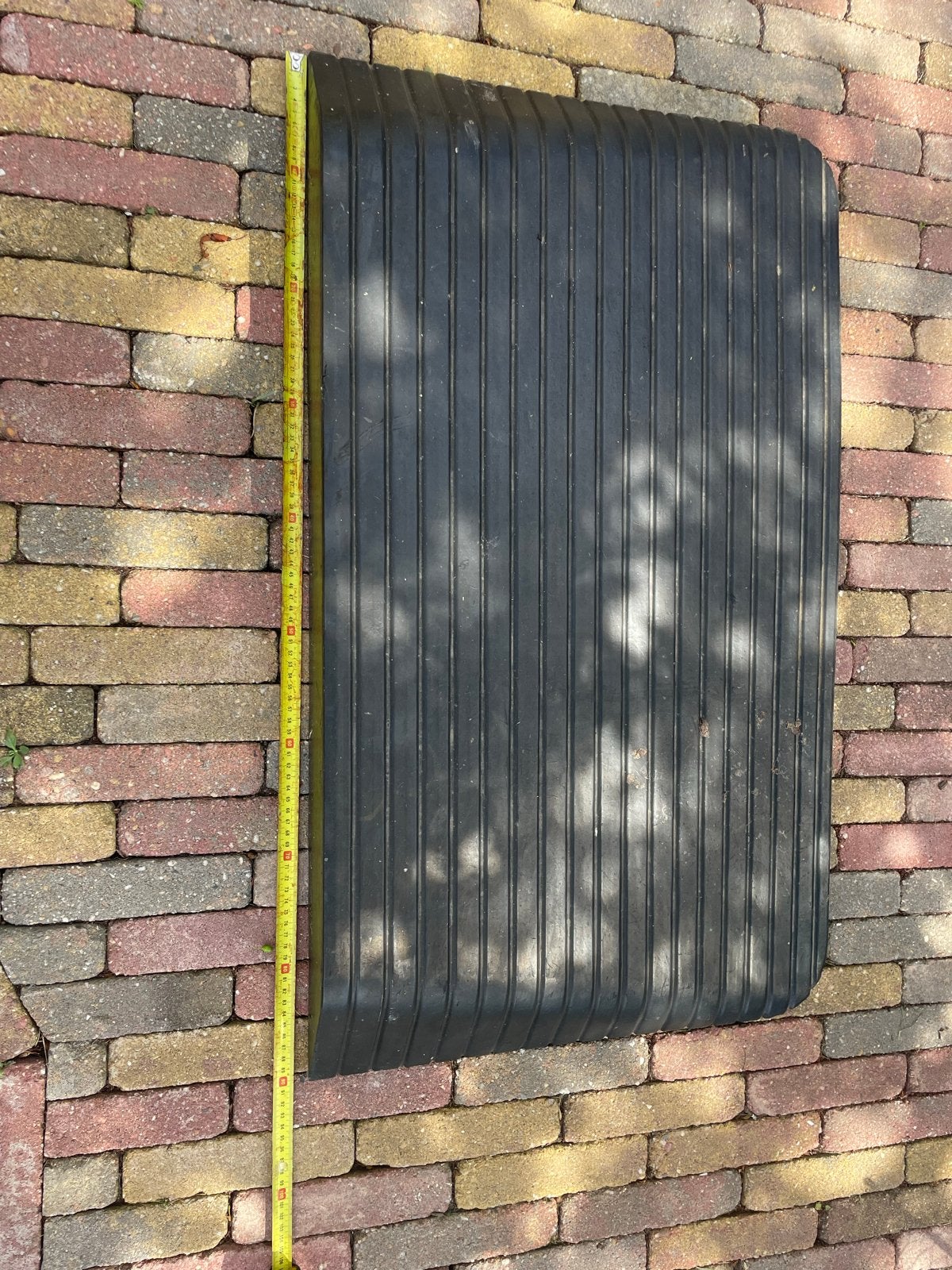 Rubberen drempelhulp / oprijplaat (100x50x9cm), Ophalen, Gebruikt