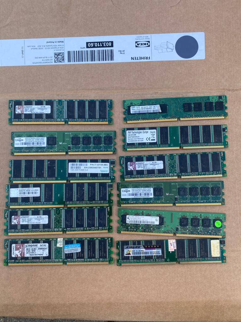 Partij geheugen ddr1 ddr2 computer module banken, Ophalen of Verzenden, Zo goed als nieuw, DDR2, Desktop
