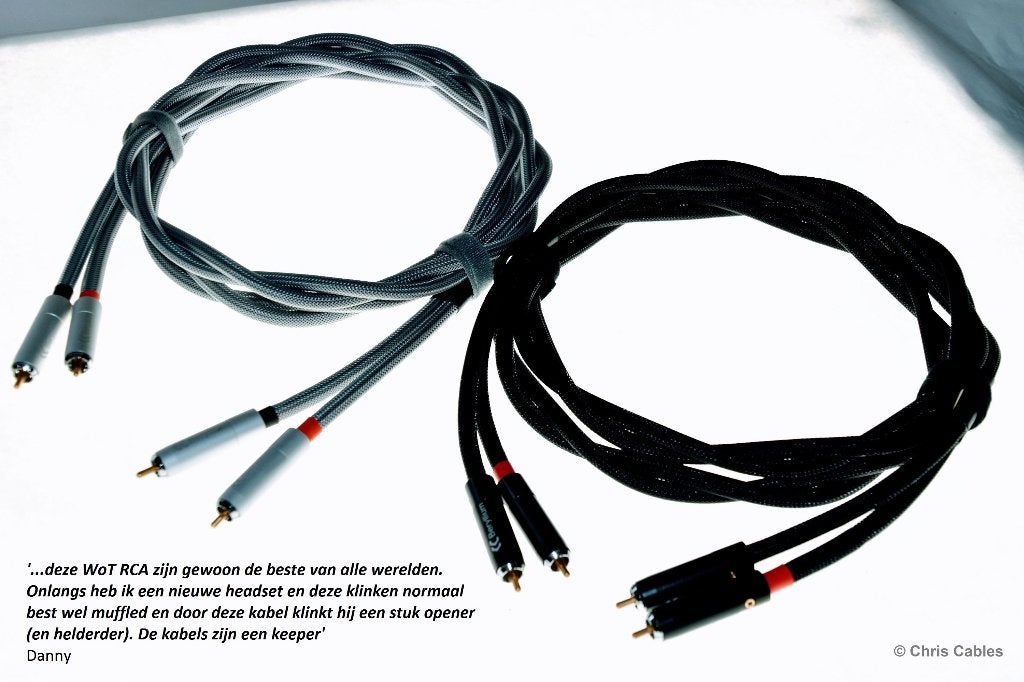 'World of Twist' audiophile RCA interlink van  Chris Cables, Verzenden, Nieuw, 3451HB/44, 2 tot 5 meter