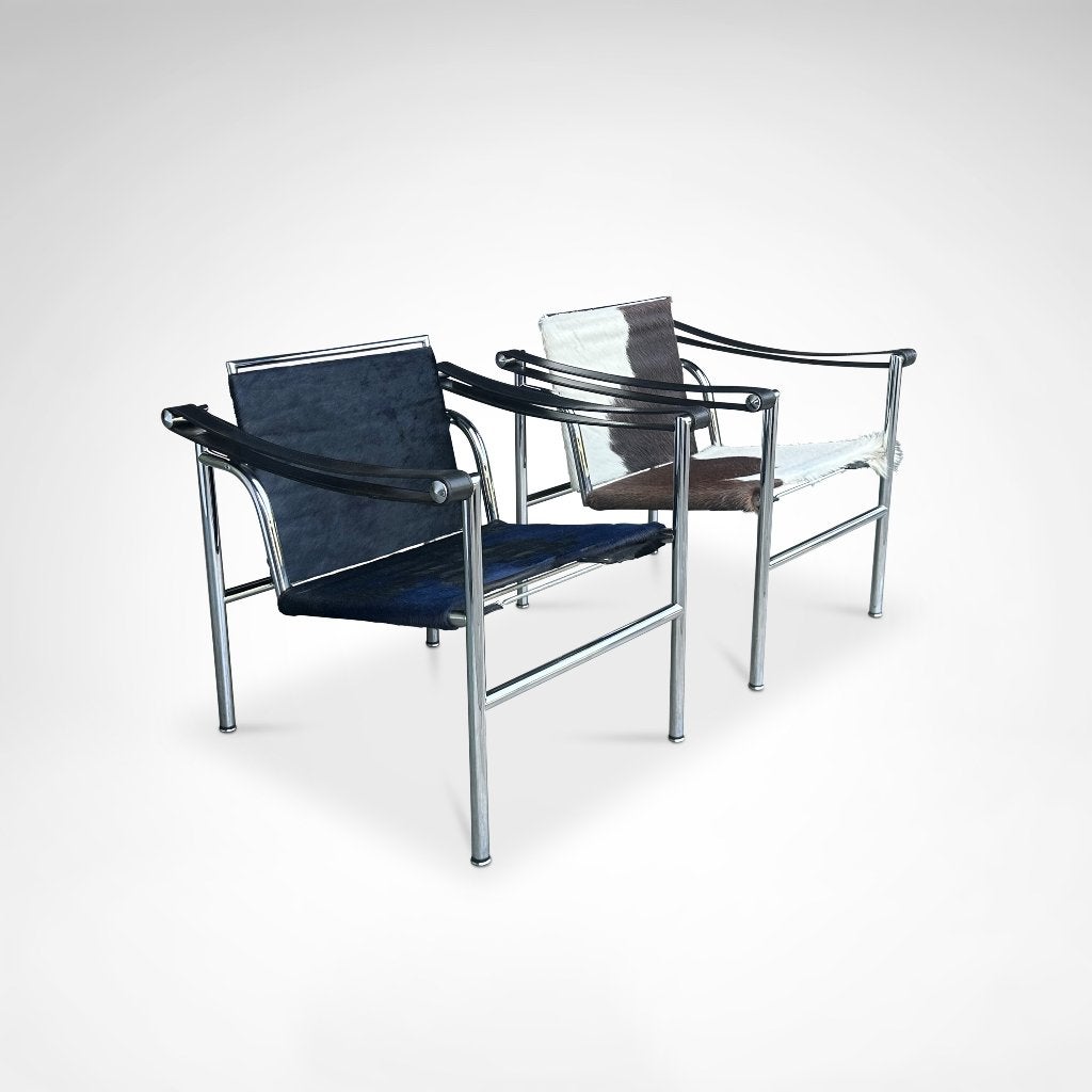 LC1 fauteuil | Le Corbusier | Cassina | jaren 80 | ponyskin, Ophalen