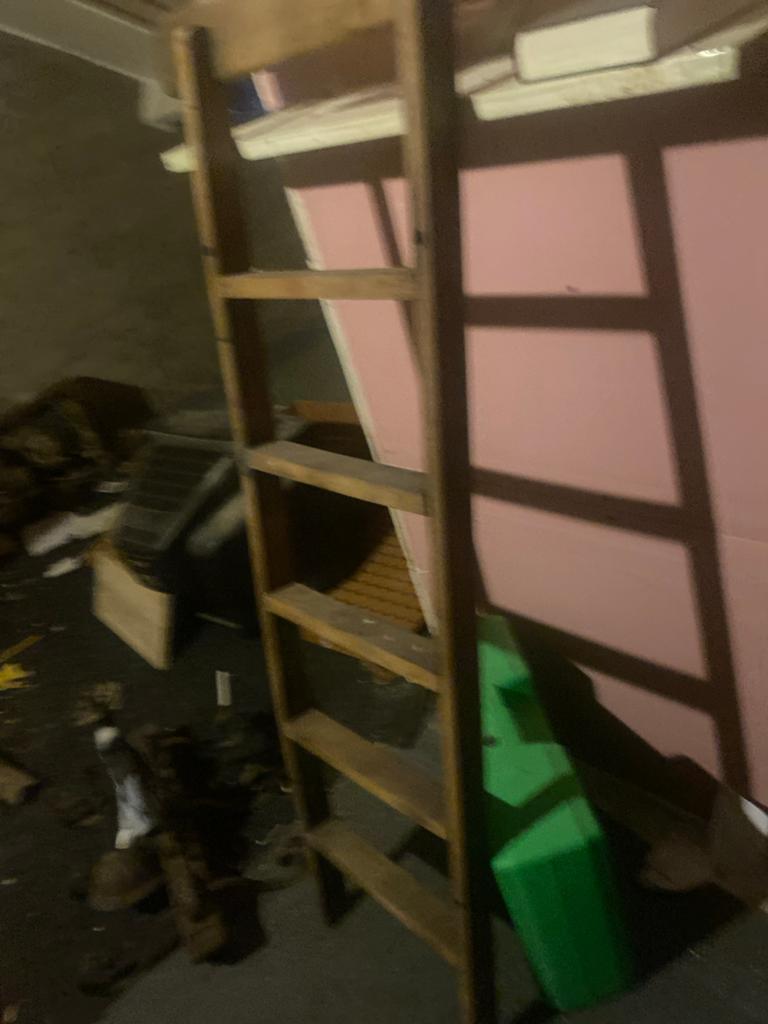 Houten trap, Ophalen, Gebruikt, Trap, 2 tot 4 meter