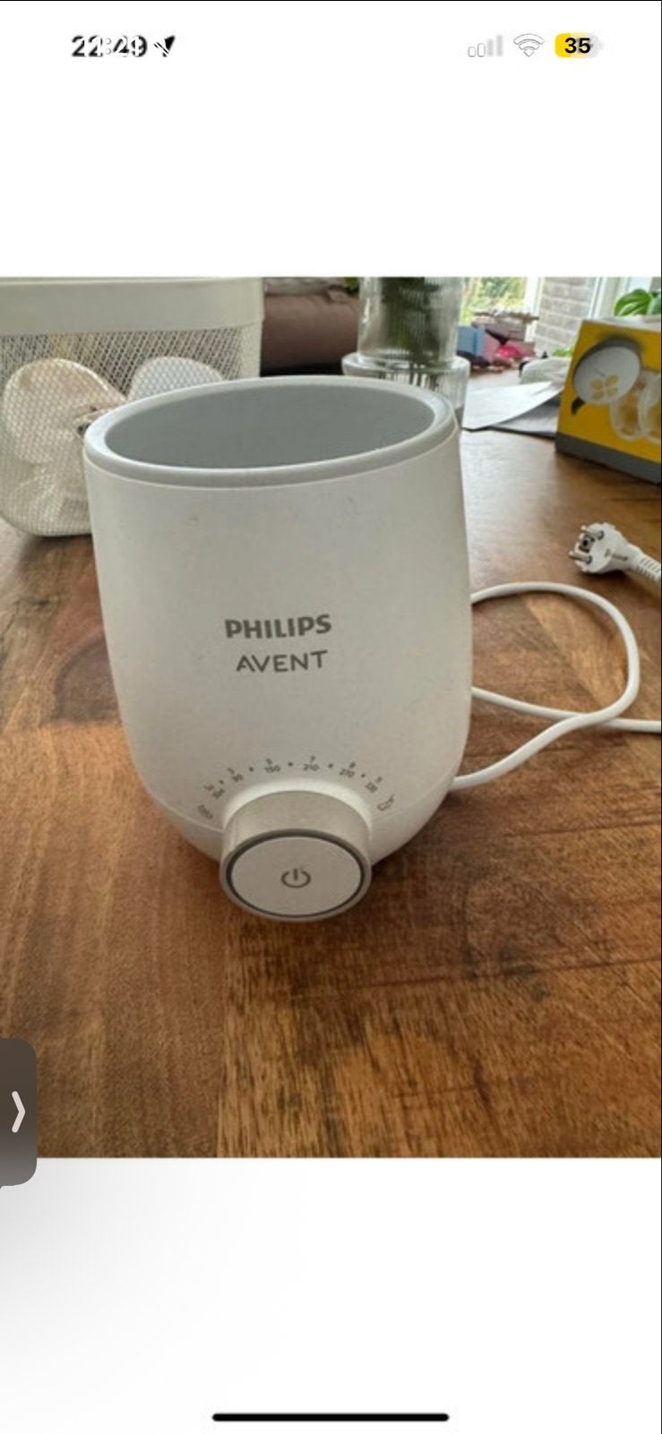 Philips Avent Flessen- en potjeswarmer, Ophalen of Verzenden, Gebruikt, Flessen- of potjesverwarmer, Philips Avent