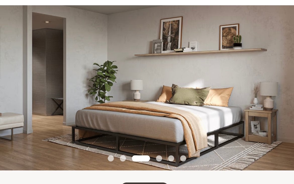 Mooi bed half jaar oud (200x200) emma, Ophalen, Zo goed als nieuw, Tweepersoons, Stof