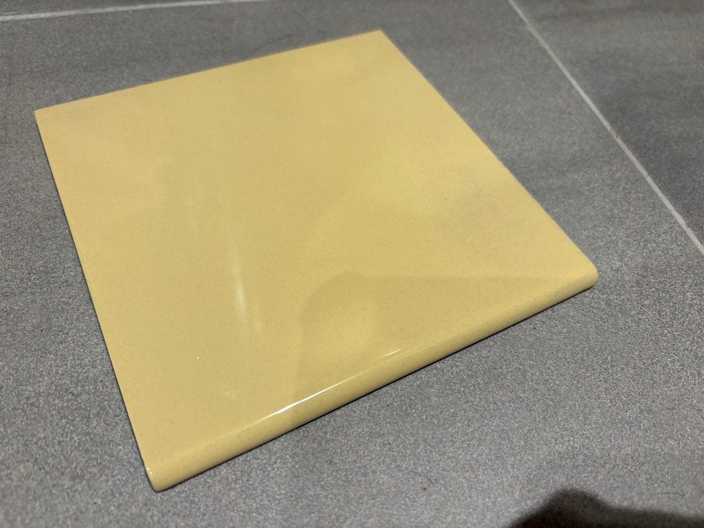 Mosa 7840 15x15 mosterdgeel tegels afgeronde zijdes 69stuks, Ophalen, Minder dan 20 cm, Minder dan 5 m², Wandtegels