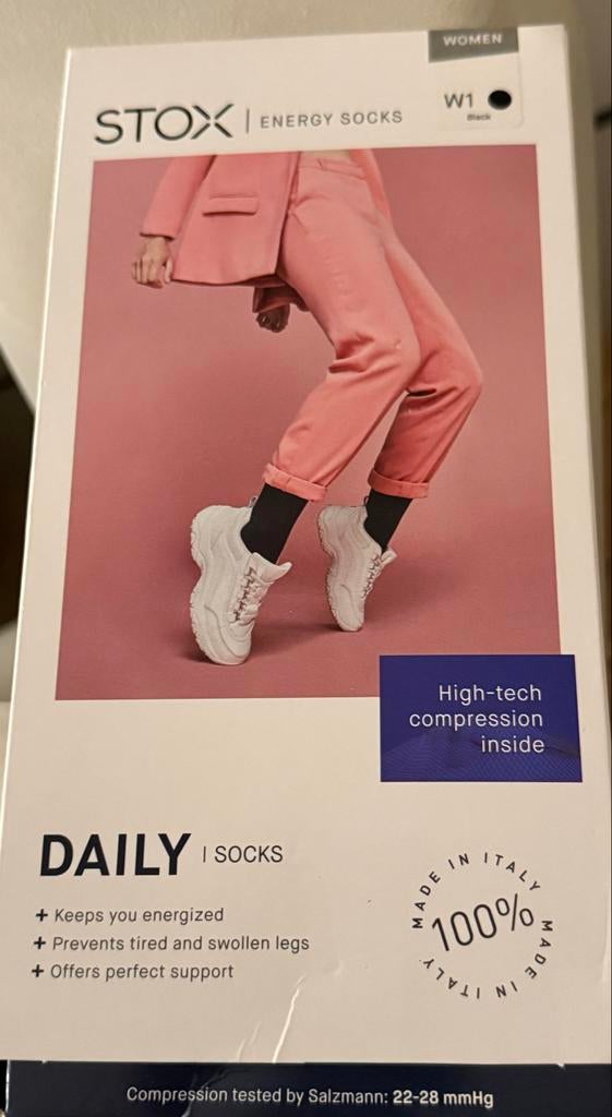 Stox Energy Socks W1 Zwart - Nieuw in verpakking, Sokken en Kniesokken, Zwart, Maat 35 t/m 38, Nieuw