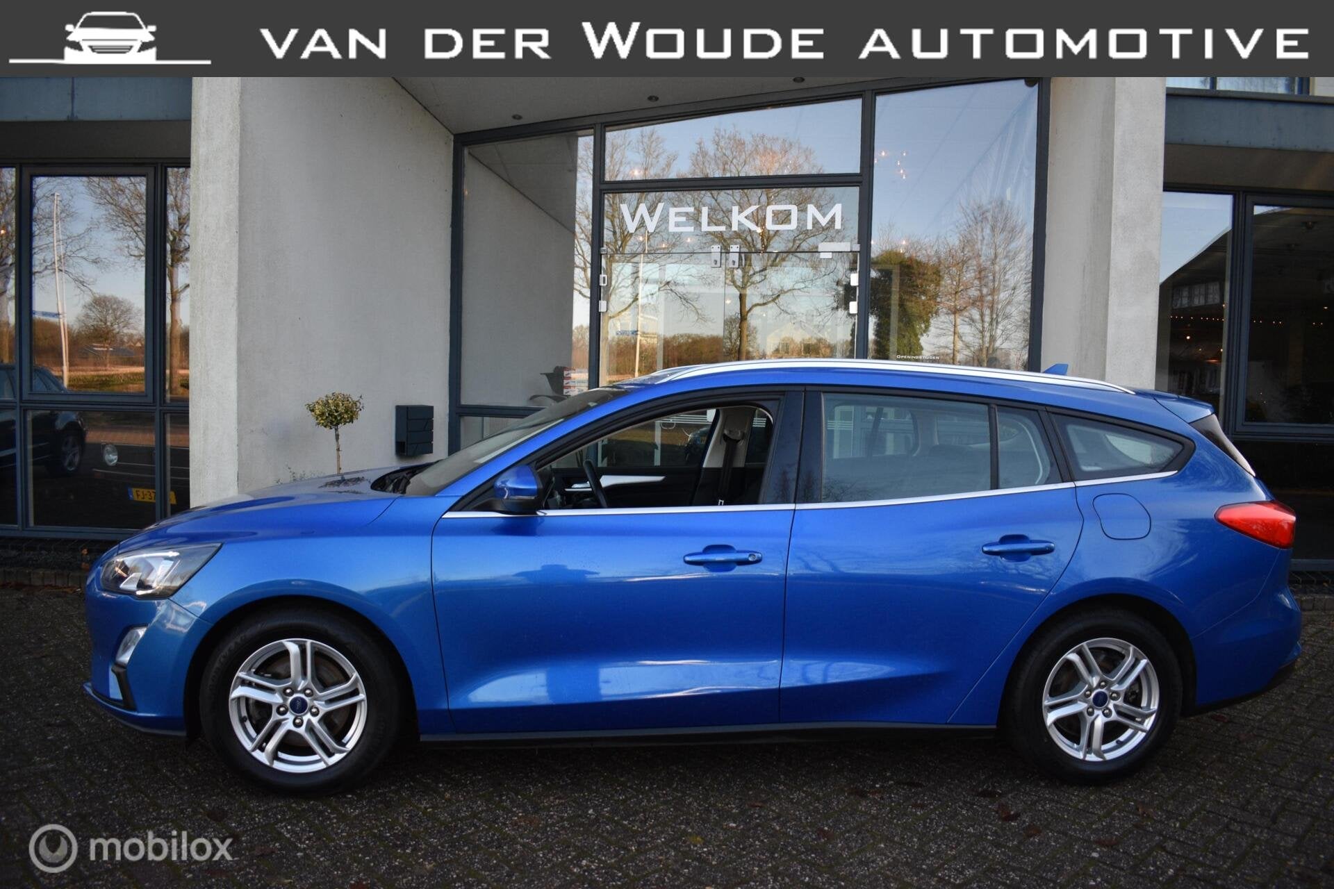 Ford Focus Wagon 1.0 EcoBoost Hybrid Trend Edition|Navi|LED!, Stof, Euro 6, Blauw, Origineel Nederlands